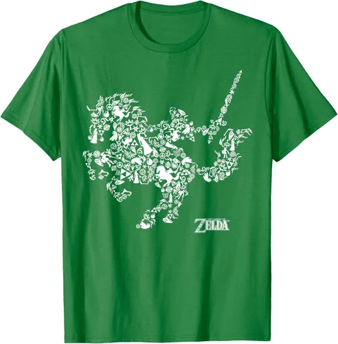 Vista 5 de The Legend of Zelda Camiseta con diseño de símbolos de caballo Azul Marino