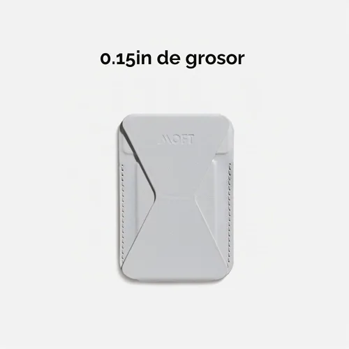 Vista 3 de MOFT MagSafe - Soporte para teléfono compatible con iPhone 16/15/14/13/12 Series Fuerte magnético, soporte para tarjetas de teléfono de cuero vegano