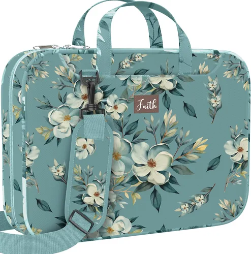 Vista 14 de DEHITE Bible Cover Case for Women – Floral Black Bible Bag Carrying Case – Messenger Bag