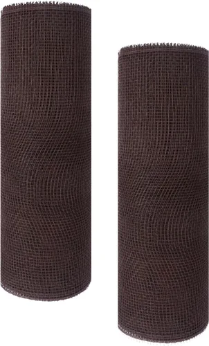 Vista 14 de YYCRAFT Paquete de 2 cintas de malla de polímero metálico de 6 pulgadas (total 20 yardas, verde manzana)