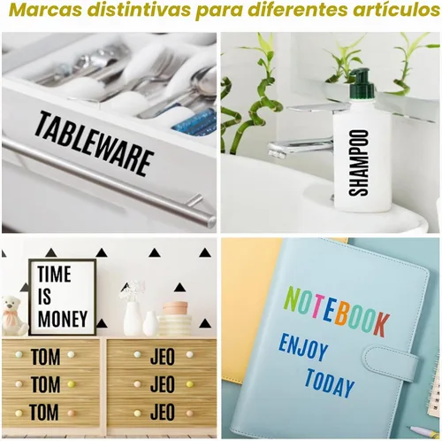 Vista 7 de Calcomanías de letras, números del alfabeto impermeables, 2 10 hojas de 500 unidades, calcomanías de vinilo autoadhesivas de 2 pulgadas