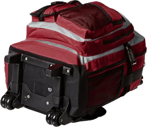 Vista 7 de Everest DeluxeMochila con ruedas., Burgundy), 5045WH-BURGGRYBK