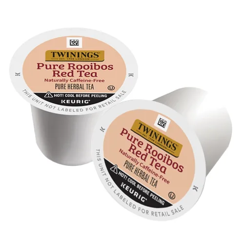 Vista 2 de Twinings World Tea, té Rooibos africano, 24-unidades K-Cups para cafeteras Keurig (Paquete de 2) Sabor natural, ligeramente dulce, naturalmente