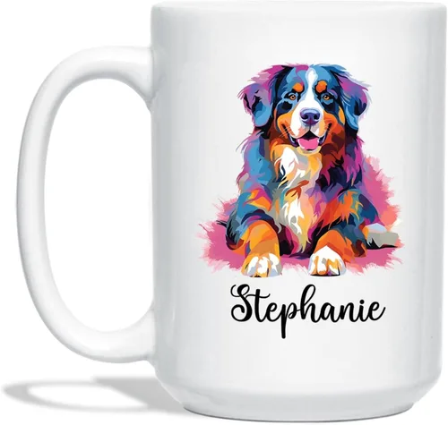 Vista 26 de Affenpinscher - Taza de café con nombre personalizado, regalo para perro, papá, perro, mamá, taza de cerámica blanca personalizada Affenpinscher