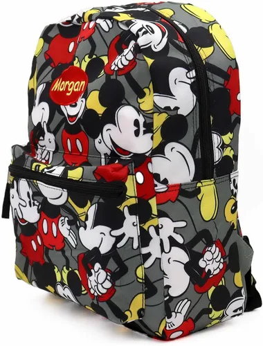 Vista 2 de DIBSIES Mochila personalizada creada con la mochila Mickey Mouse, Rojo -, Personaje de dibujos animados