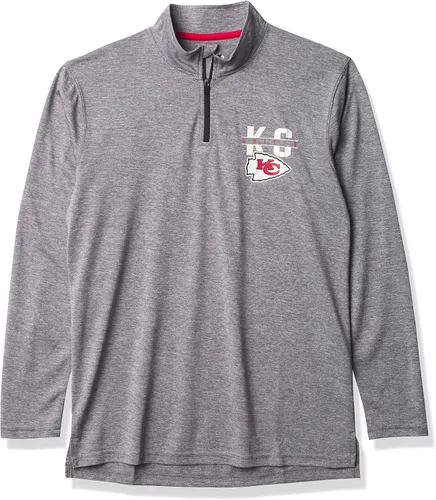 Vista 27 de Ultra Game - Camiseta juvenil NFL oficial con cremallera de un cuarto y manga larga súper suave