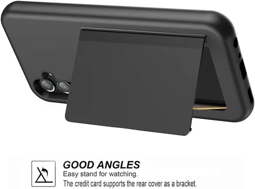 Vista 3 de Asuwish Funda para teléfono Samsung Galaxy A34 5G con protector de pantalla de vidrio templado y accesorios para celular, ranura para tarjetero