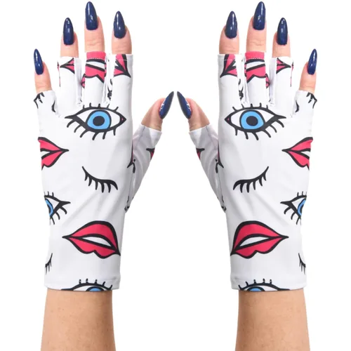 Vista 68 de ManiGlovz - Guantes de uñas originales con protección UPF 50+ UV Manicura de gel y guantes anti UV sin dedos para mujeres Se pueden utilizar