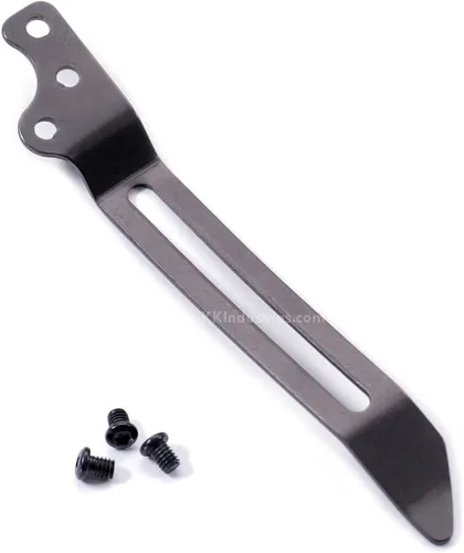 Vista 2 de EZSMITH (Modelo 1 Pinza de bolsillo universal - (Acabado táctico negro) - Pinza de bolsillo de repuesto para cuchillos plegables, teléfonos Modelo 1