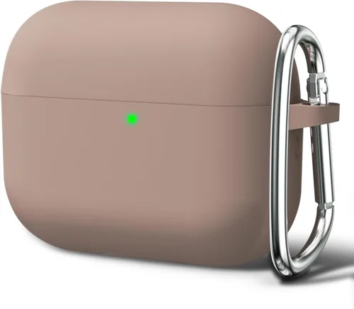 Vista 38 de Oakxco Funda de silicona para Airpods 3, bonita funda rígida femenina para Airpods de 3ª generación con llavero, gel de goma colorido suave de TPU