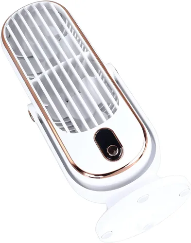 Vista 8 de Table Tower Fan, USB Plug In 5 Gears Quiet Brushless Motor with Detachable Blade for Car Home Office (White)