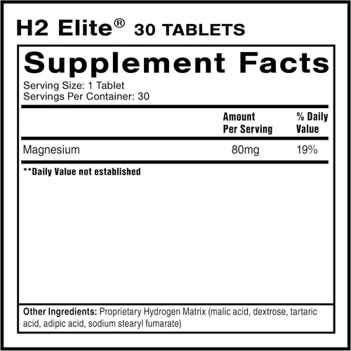 Vista 2 de Quicksilver Scientific H2 Elite - Hidrógeno molecular para apoyo energético + metabolismo, tabletas de agua perfectas para contenedores abiertos
