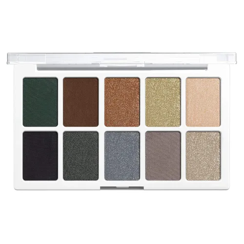 Vista 3 de wet n wild Paleta de maquillaje de sombra de ojos Color Icon de 10 tonos, Blue Lights Off, larga duración, brillante, metálico, brillante, mate