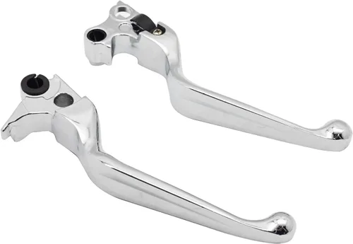 Vista 7 de M MATI Palanca de freno y embrague negra para Harley Davidson Sportster 883 1200 Softail Road King Dyna Electra Glide Street Bob Night Train Fat Boy