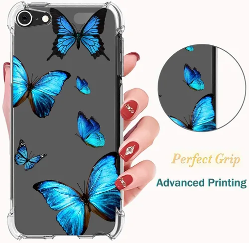 Vista 5 de Funda para iPod Touch 7 / para iPod Touch 6 / para iPod Touch 5 Funda transparente, TPU suave a prueba de golpes, funda protectora transparente