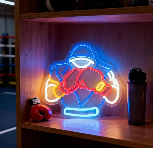 Vista 7 de Letrero de luz de neón para decoraciones nocturnas (boxeo)