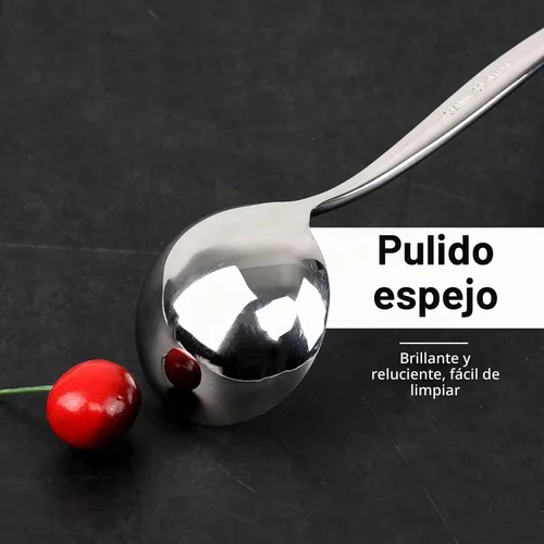 Vista 4 de Juego de 4 cucharones de salsa de acero inoxidable, juego de cucharones de salsa pequeños