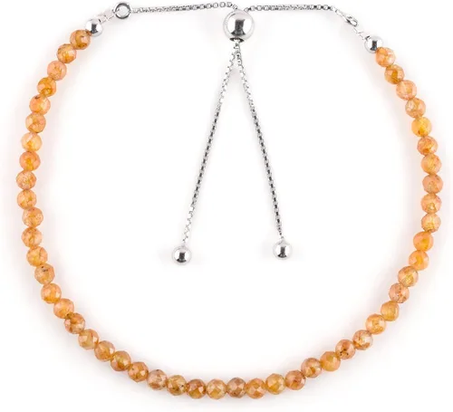 Vista 19 de OdrillionGems Pulsera de bolo de plata de ley 925 con cuentas redondas facetadas, hecha a mano, minimalista, cristales curativos, deslizante
