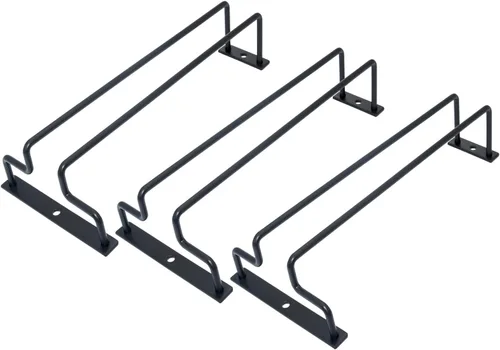 Vista 8 de Estante para copas de vino de 10.82 pulgadas para debajo del gabinete, soporte para copas de vino, soporte para almacenamiento de gafas, organizador