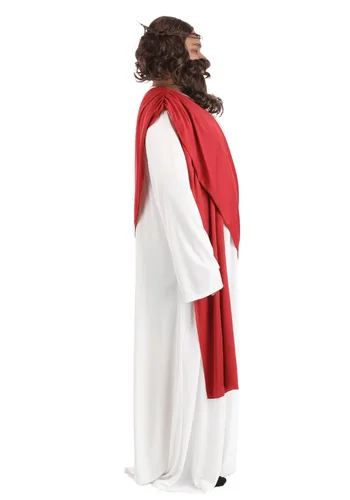 Vista 5 de Disfraz Deluxe de Jesús para Hombre Talla Plus Multicolor