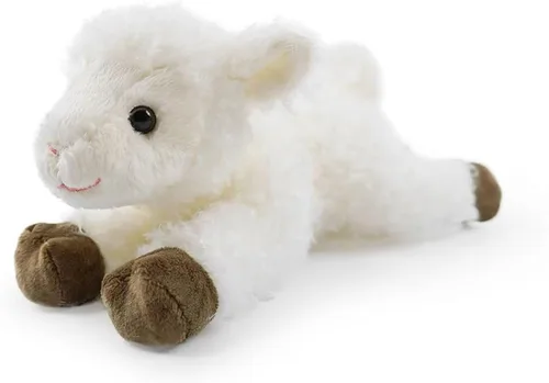 Vista 8 de Animal de peluche realista de 8 pulgadas para niños, con postura acostada, peluche para niños y niñas, adultos, cumpleaños, abrazo, enseñanza