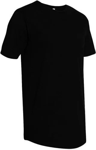 Vista 2 de Top LEGGING Camiseta de manga corta con dobladillo curvado y cuello redondo