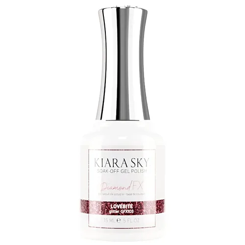 Vista 17 de KIARA SKY Esmalte de uñas Gel Polish DiamondFX con purpurina reflectante y efecto de polvo de diamante brillante, 0.5 fl oz, Beets It (morado)