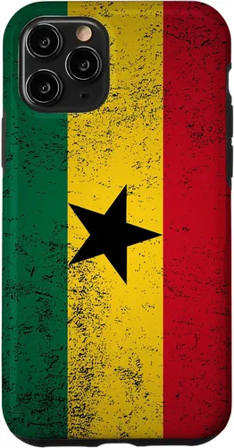 Vista 29 de Grunge Ghana Flag Vintage Accra West African Ghanaian Gift Case for iPhone 17