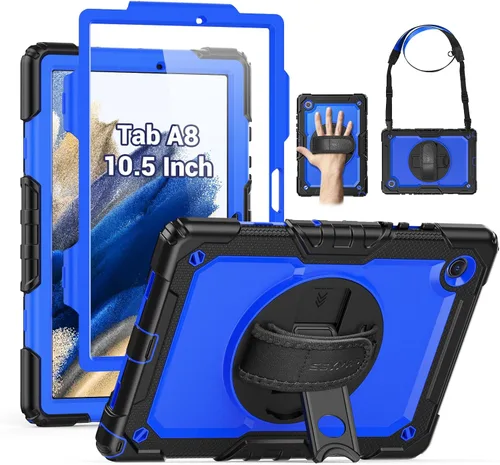 Vista 27 de SEYMAC Funda protectora resistente a prueba de golpes para Samsung Galaxy Tab A9 de 8.7 pulgadas 2023 (SM-X110/X115/X117), resistente a prueba