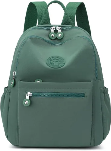 Vista 28 de Tanweibago Mini mochilas de nailon para mujer, mochilas pequeñas de 11L para mujer, mochila ligera casual para mujer, mochila de viaje de compras