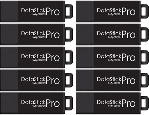Vista 10 de Centon Electronics DataStick Pro - Unidad flash USB 3.2 Gen1, 128 GB, 5 unidades flash USB, paquete de 5 unidades, color negro