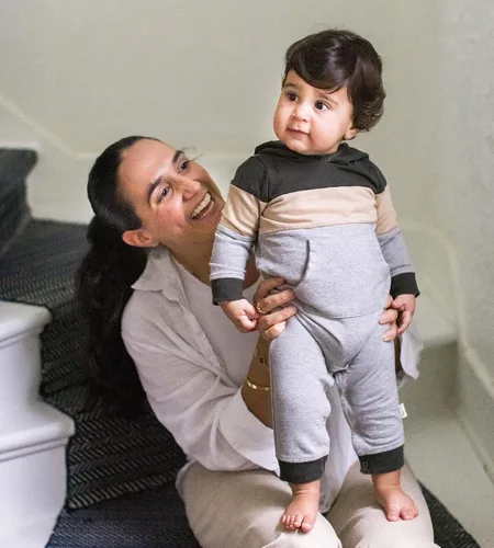 Vista 48 de Burt's Bees Mono de manga larga 100% orgánico para bebé niño