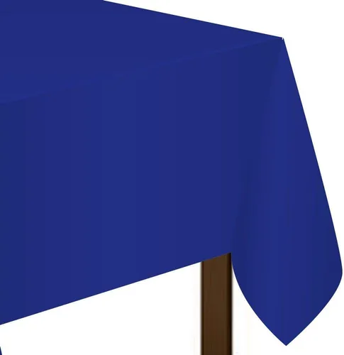 Vista 6 de Mantel de plástico negro azabache, 54 x 108 pulgadas (1 unidad), elegante esencial para eventos, perfecto para fiestas, bodas y ocasiones especiales