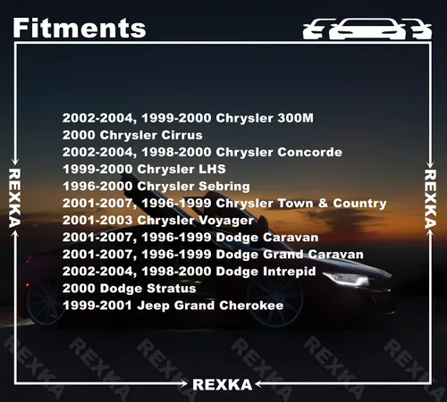 Vista 3 de Rexka 20 clips de retención de panel de puerta 6505539AA para Jeep Grand Cherokee 6505539AA Dodge Chrysler