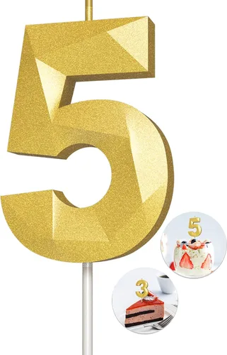 Vista 49 de Velas de cumpleaños con números (0 velas negras), forma de diamante 3D, decoración de pastel de feliz cumpleaños para niños y hombres, cumpleaños