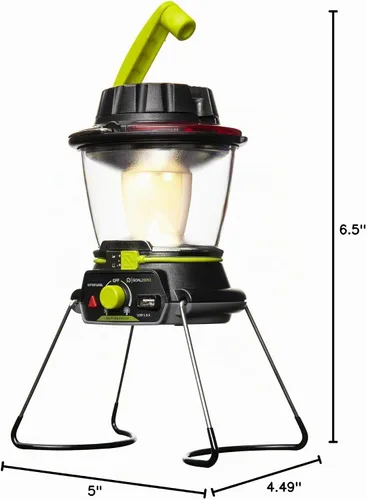 Vista 8 de Lighthouse 600 - Luz ajustable multifuncional perfecta para acampar, eventos al aire libre o uso de emergencia, 600 lúmenes, carga USB de teléfonos