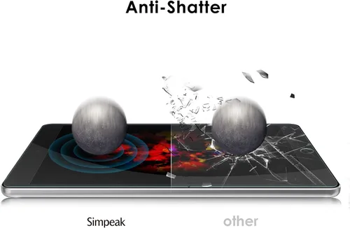 Vista 5 de Simpeak 2 protectores de pantalla compatibles con iPad 10.2 (modelo 2021/2020/2019, 9ª/8ª/7ª generación), vidrio templado HD premium completo