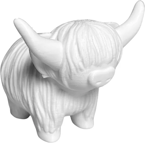 Vista 10 de Sands3D - Figura de vaca de las tierras altas, decoración, regalo de montañés, regalos de baño impresos, guardería, cosas de bebé, decoraciones