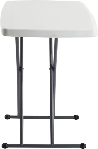 Vista 4 de Global Industrial Mesa plegable de plástico de altura ajustable, 30 "x 20", blanco