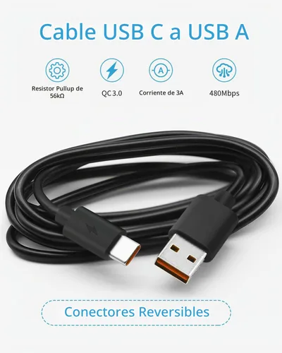 Vista 7 de Cable de carga tipo C para JBL Charge 4 5, Pulse 4 5, Clip 4, Flip 5, Auriculares inalámbricos Bluetooth Flip 5 y más Negro naranja