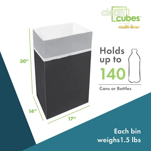 Vista 5 de Clean Cubes Botes de basura emergentes multirevestimiento de 30 galones