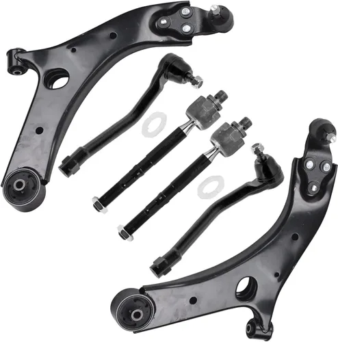 Vista 23 de Detroit Axle - Kit de extremo delantero para Chrysler 300 Dodge Charger 2011-2023 Challenger, 2 Lower Rearward Control Arms 2 Outer Tie Rods 2