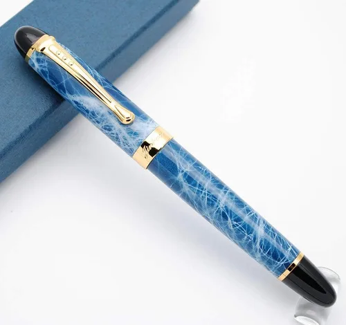 Vista 6 de JINHAO X450 - Pluma estilográfica con punta M (negro brillante)