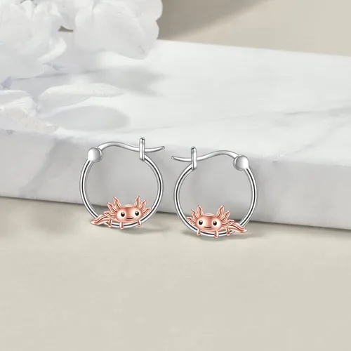 Vista 103 de VONALA Bonitos aretes de aro de plata de ley 925, regalos de cumpleaños para mujer