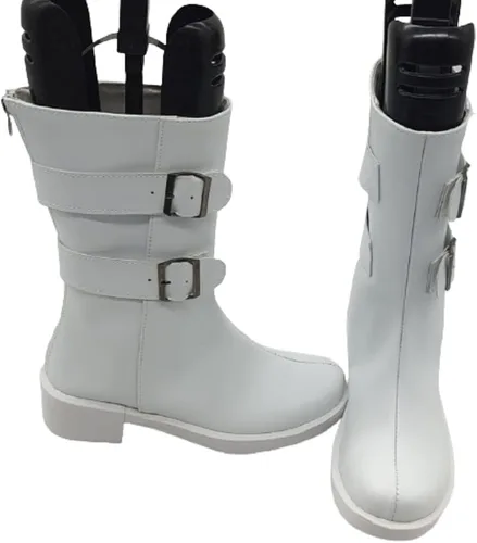 Vista 3 de DUNHAO COS Tokyo ManjiGang Zapatos Cosplay Manjirou Sano Botas Cosplay, Blanco