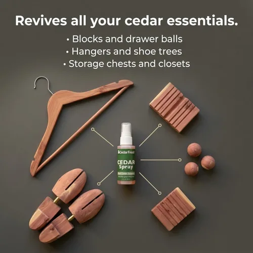 Vista 5 de Household Essentials CedarFresh Spray de Poder de Cedro, 2 onzas