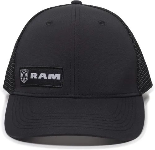 Vista 2 de Gorra de camionero oficial Dodge RAM - parte trasera de malla, gorra de béisbol para hombres, talla única, negra
