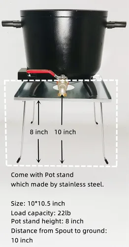 Vista 2 de wonnv Melter eléctrico de cera para hacer velas, 7 cuartos de galón (14 libras), kit de olla de fusión de cera de soja con válvula de vertido rápido