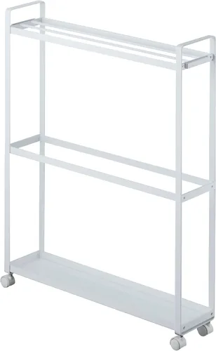 Vista 7 de YAMAZAKI Home Tower - Toallero y carrito de baño, organizador de almacenamiento de baño rodante, 33 pulgadas, acero, capacidad para 4 toallas