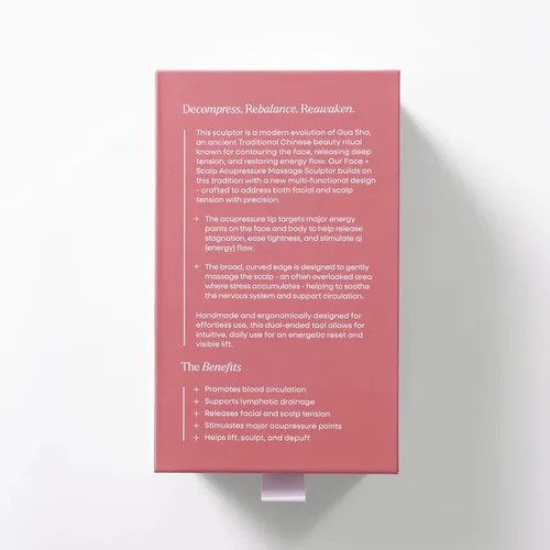 Vista 8 de byAVA Masajeador facial y cuero cabelludo Gua Sha, herramienta de cerámica